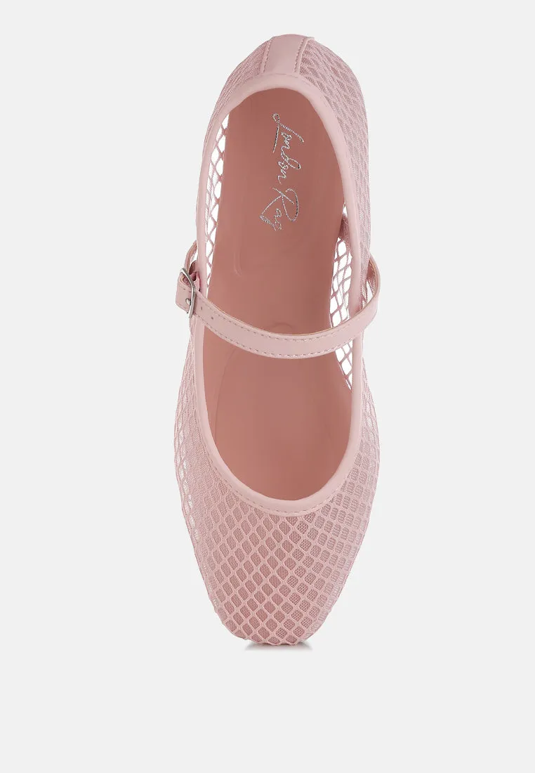 Averona Mesh Mary Jane Flats