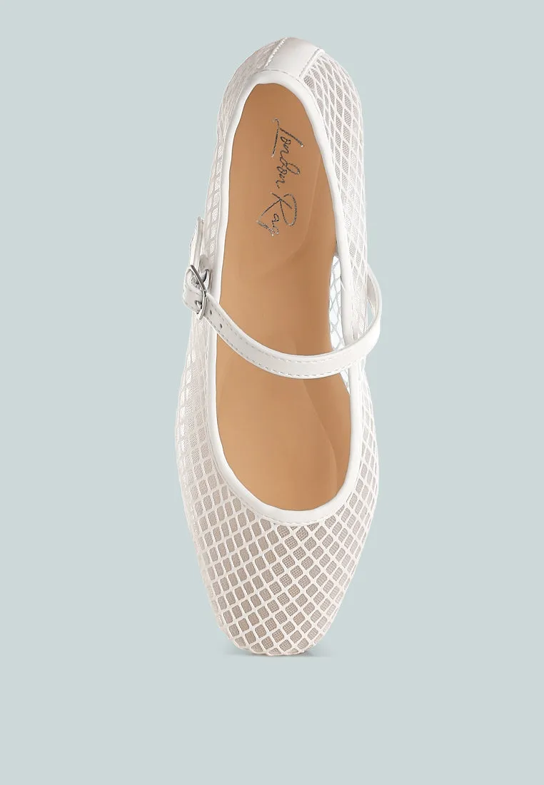 Averona Mesh Mary Jane Flats