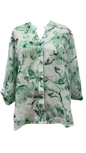 Bays Linen Shirt Leaf