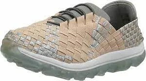 Bernie Mev NY Women's Victoria Gummies Slip On Sneaker - Blush/ Silver Metallic