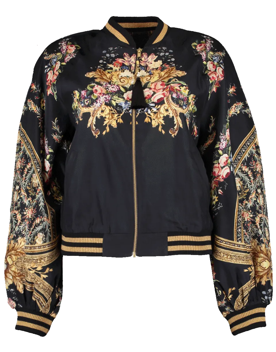 Blouson Sleeve Bomber Jacket