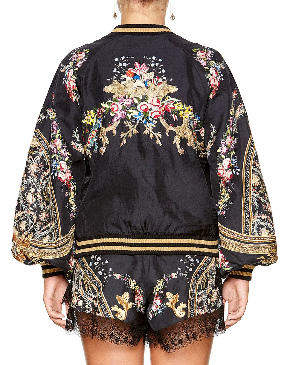 Blouson Sleeve Bomber Jacket