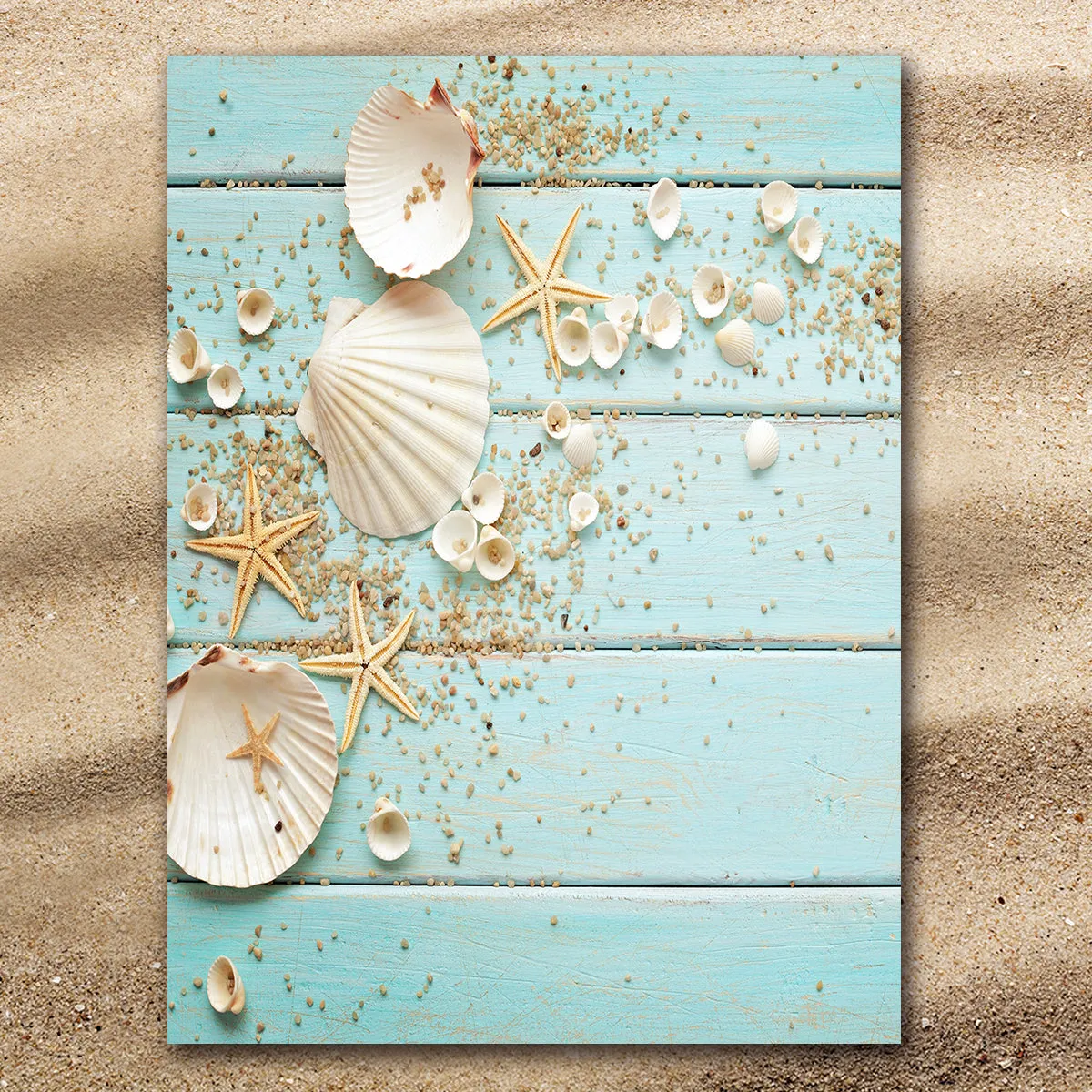 Blue Seashells Extra Large Beach Towel