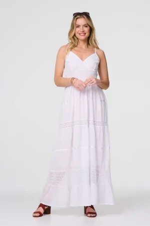 Broderie Anglaise Cami Maxi Dress