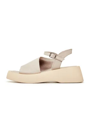 Casual Platform Sandals - Beige