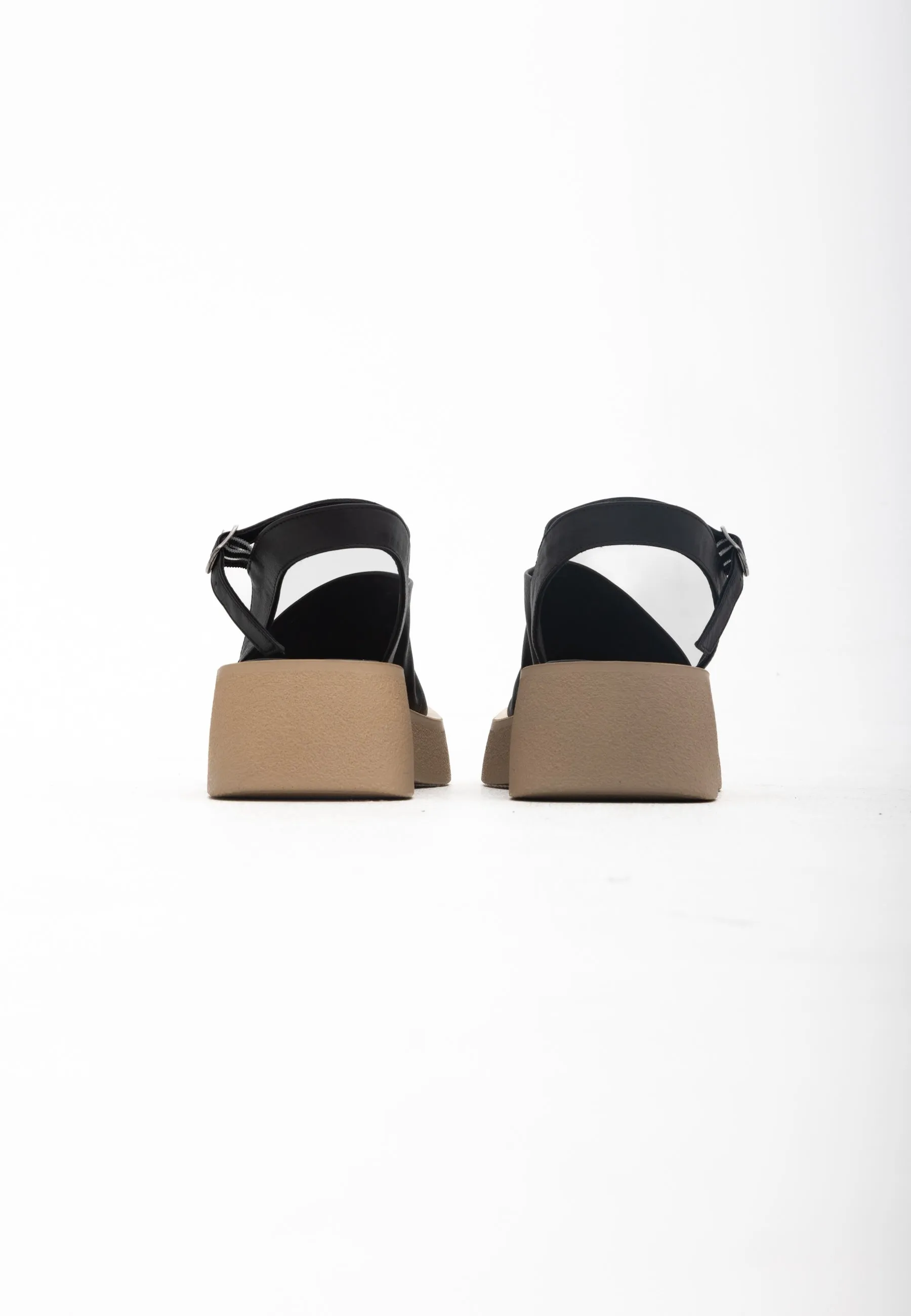 Casual Platform Sandals - Black