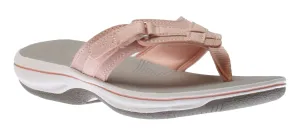 Clarks Women's Breeze Sea Flips- Rose Blush