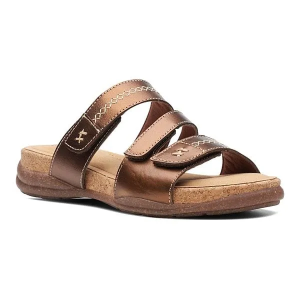 Clarks Women's Roseville Bay Sandals- Metallic Leather