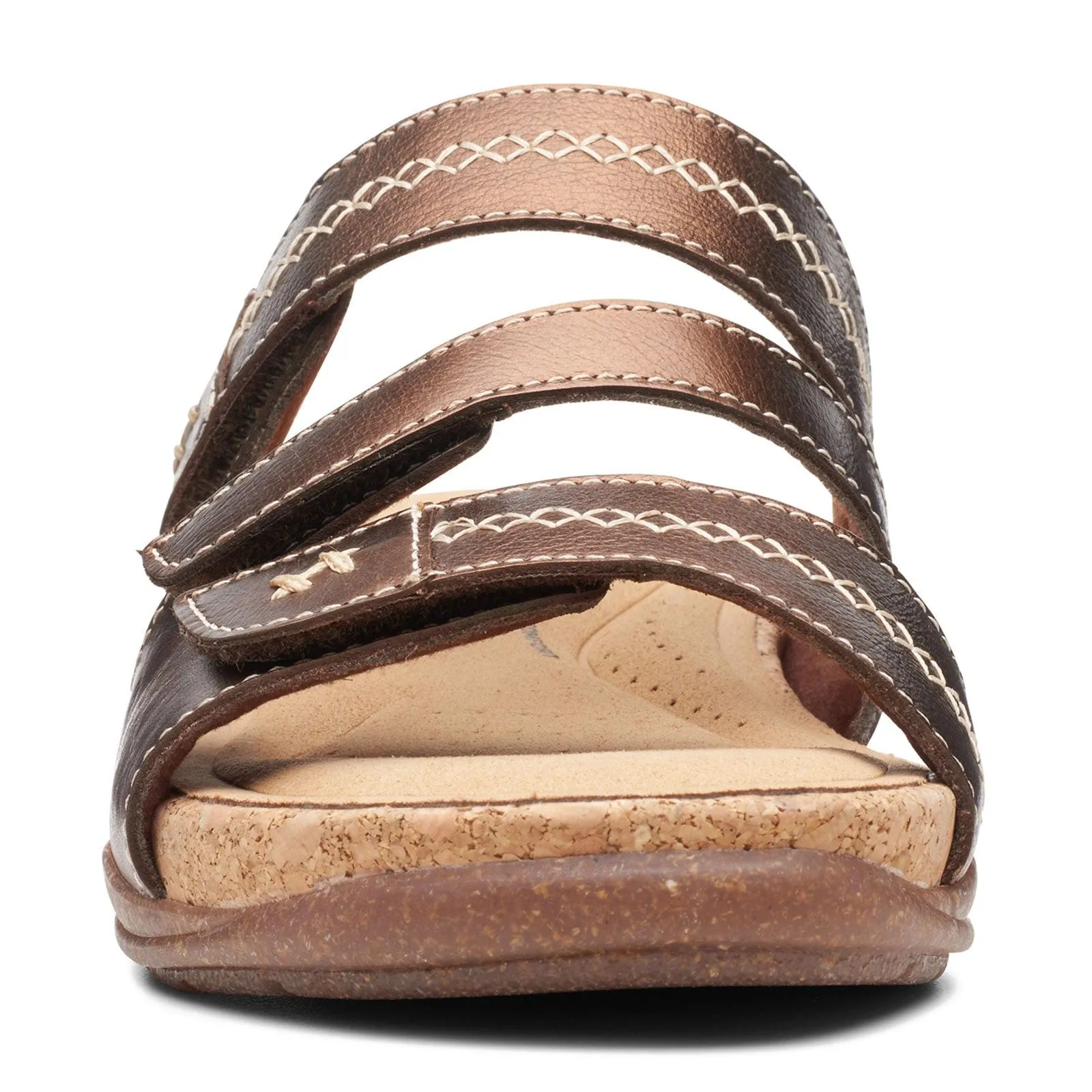 Clarks Women's Roseville Bay Sandals- Metallic Leather