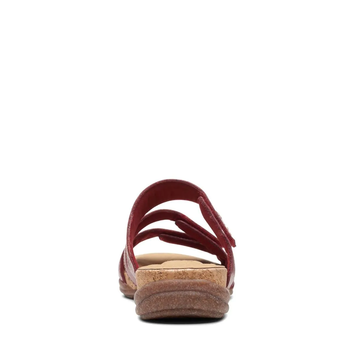 Clarks Women's Roseville Bay Sandals- Red Leather