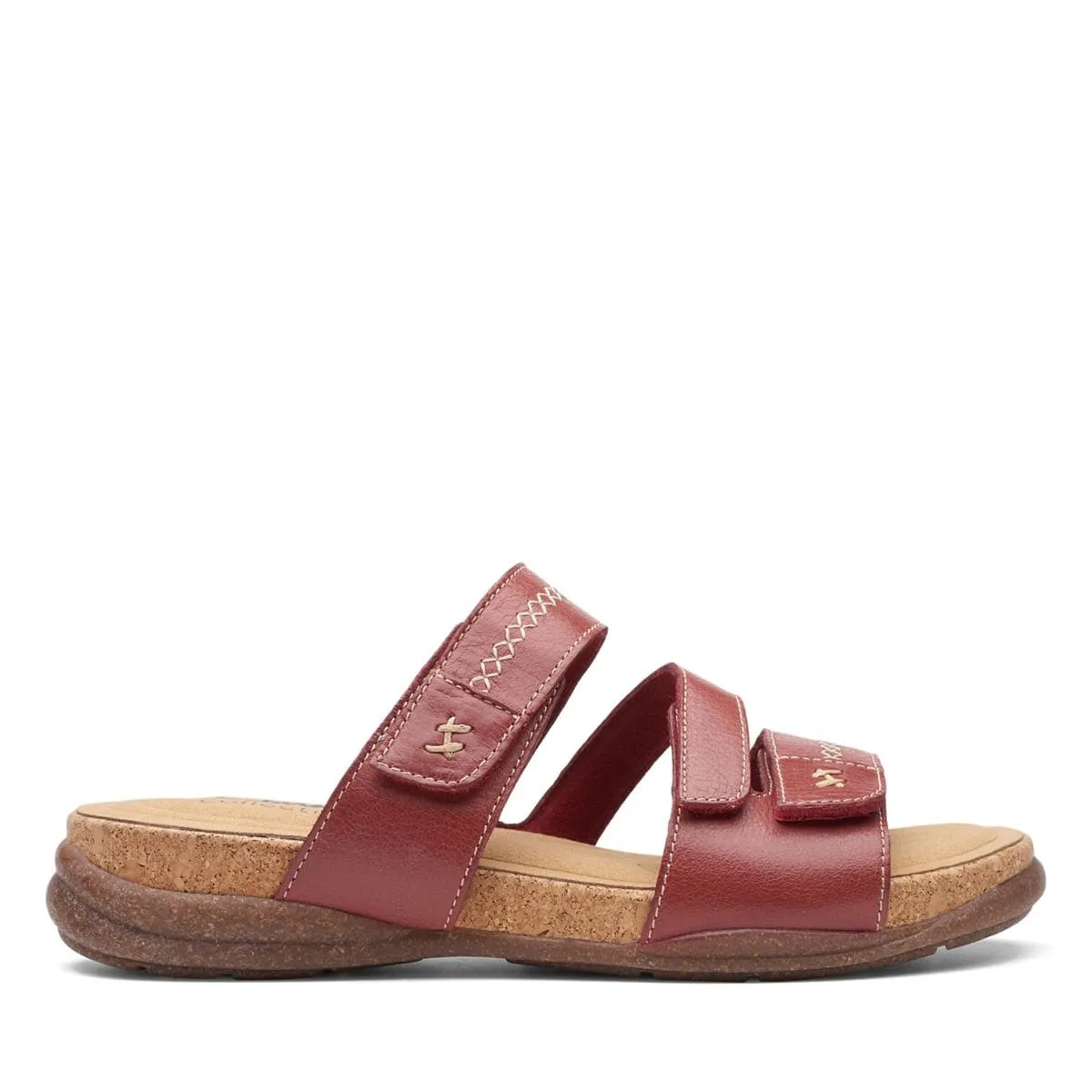 Clarks Women's Roseville Bay Sandals- Red Leather