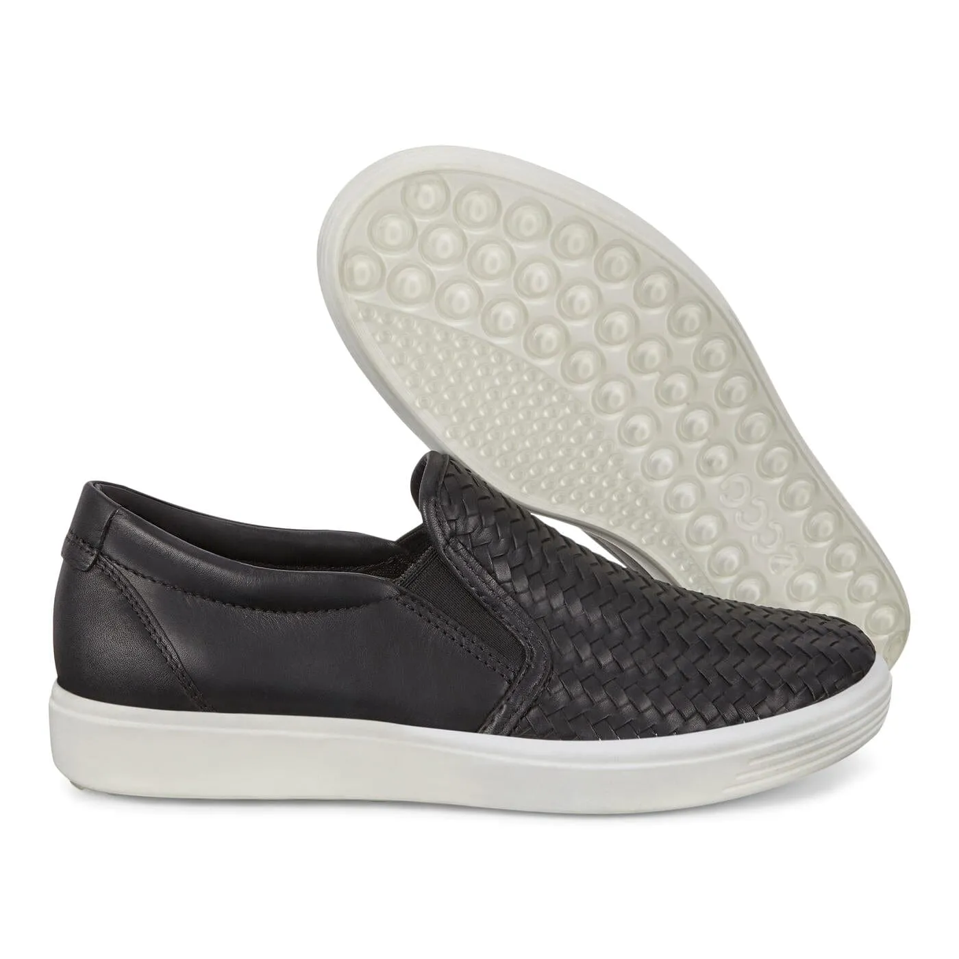 Ecco Women's Soft 7 Slip On Sneakers- Black