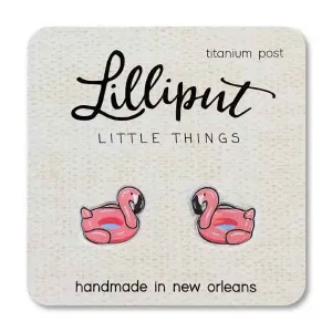 Flamingo Pool Floaty Earrings