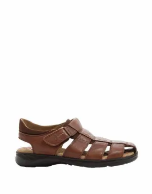 Fluchos Men's Dozer Fisherman Sandals- Marron