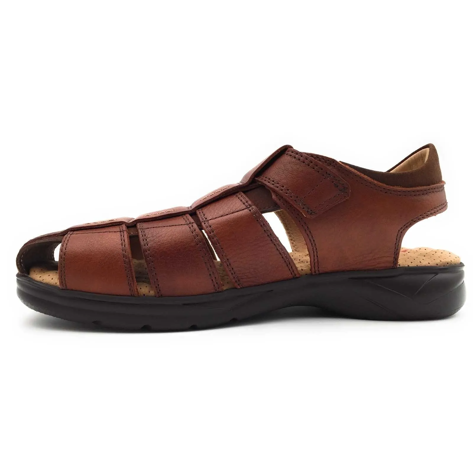 Fluchos Men's Dozer Fisherman Sandals- Marron