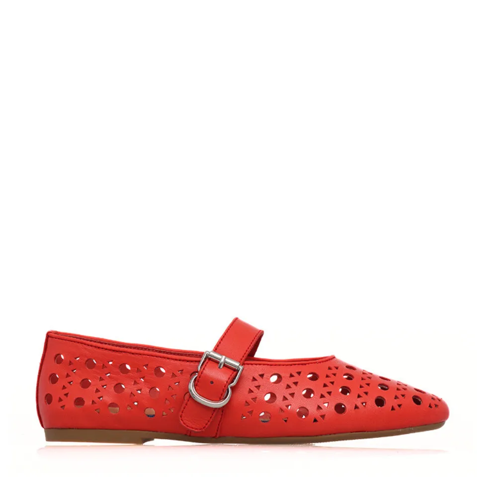 Fruity Ballet Flats in Fire