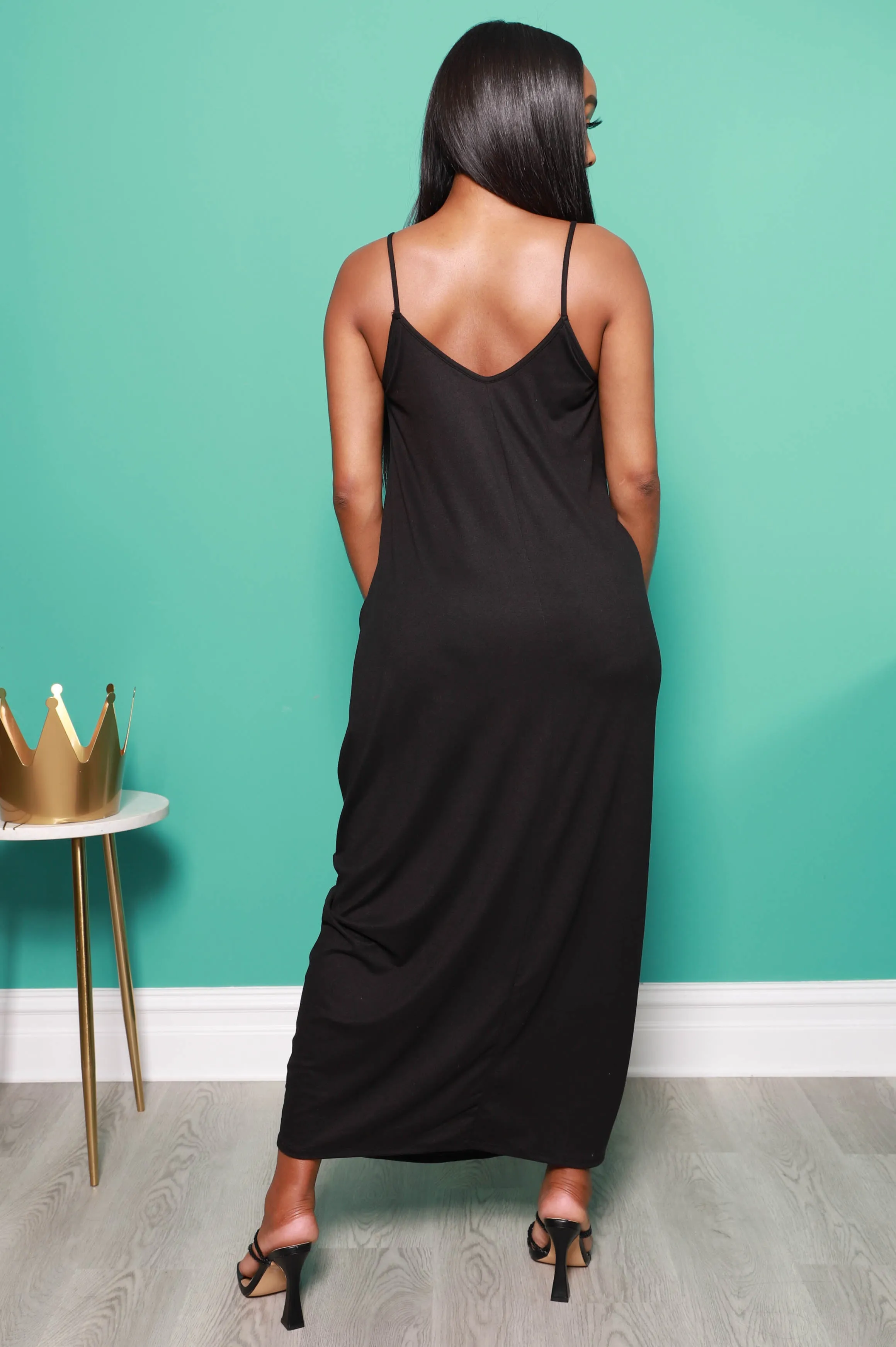 Hey Bestie Oversized Maxi Dress - Black