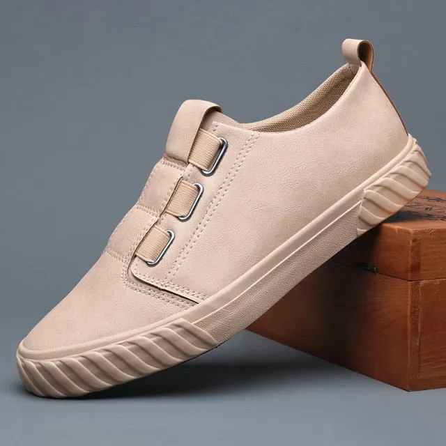 Leather Casual Fashion Slip-on Sneakers