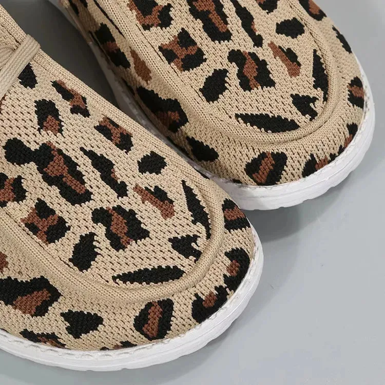 Leopard Print Slip-On Sneakers