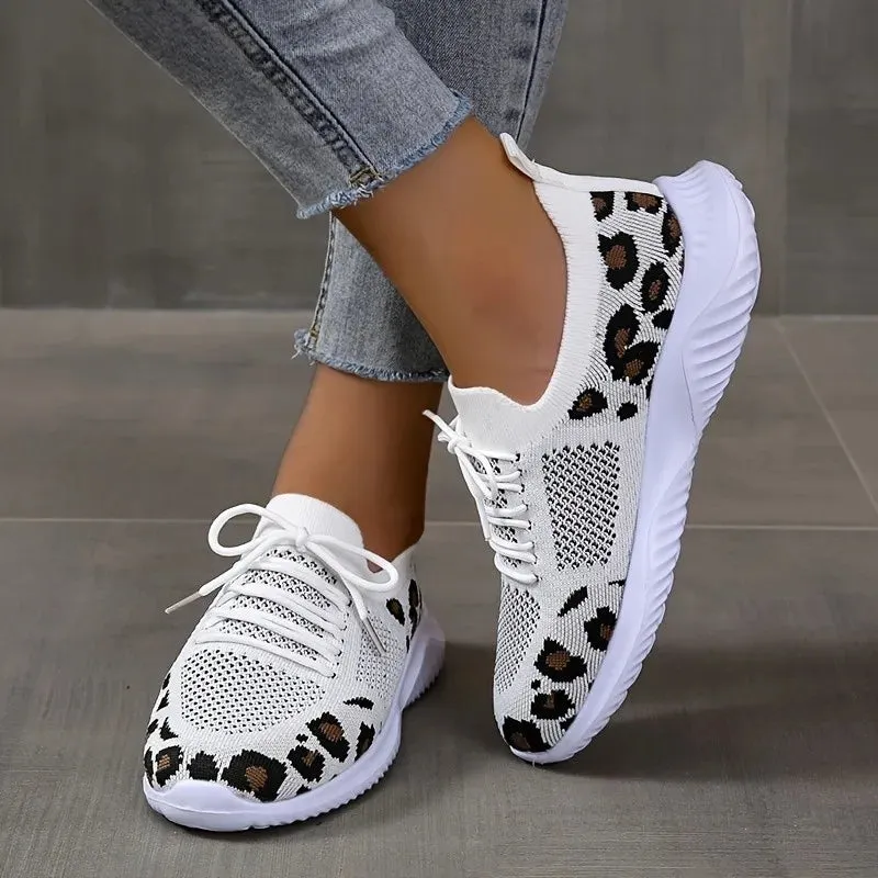 Leopard Print Slip-On Sneakers