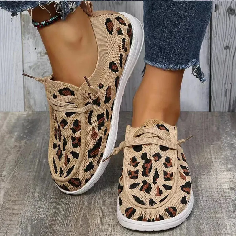 Leopard Print Slip-On Sneakers