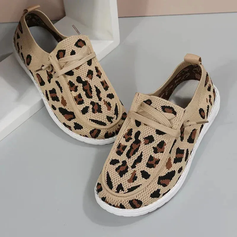 Leopard Print Slip-On Sneakers