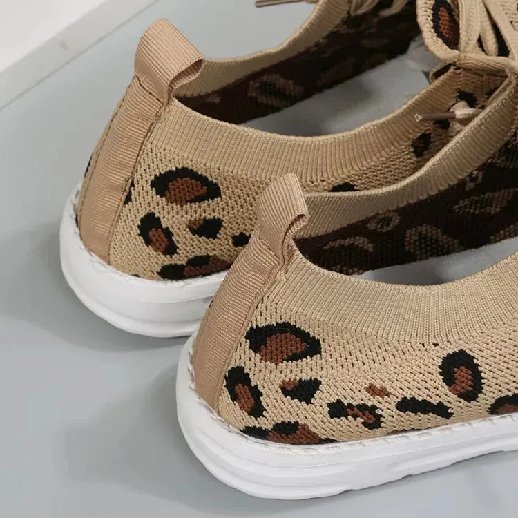 Leopard Print Slip-On Sneakers