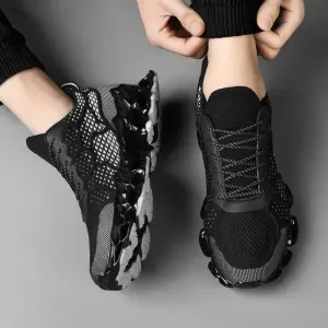 Lexsan Breathable & Stylish: Men's & Women's Geometric Sneakers