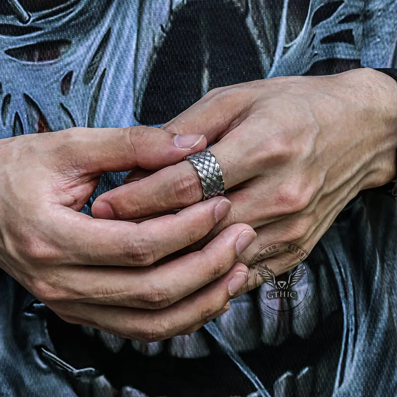 Minimalism Braided Stainless Steel Ring