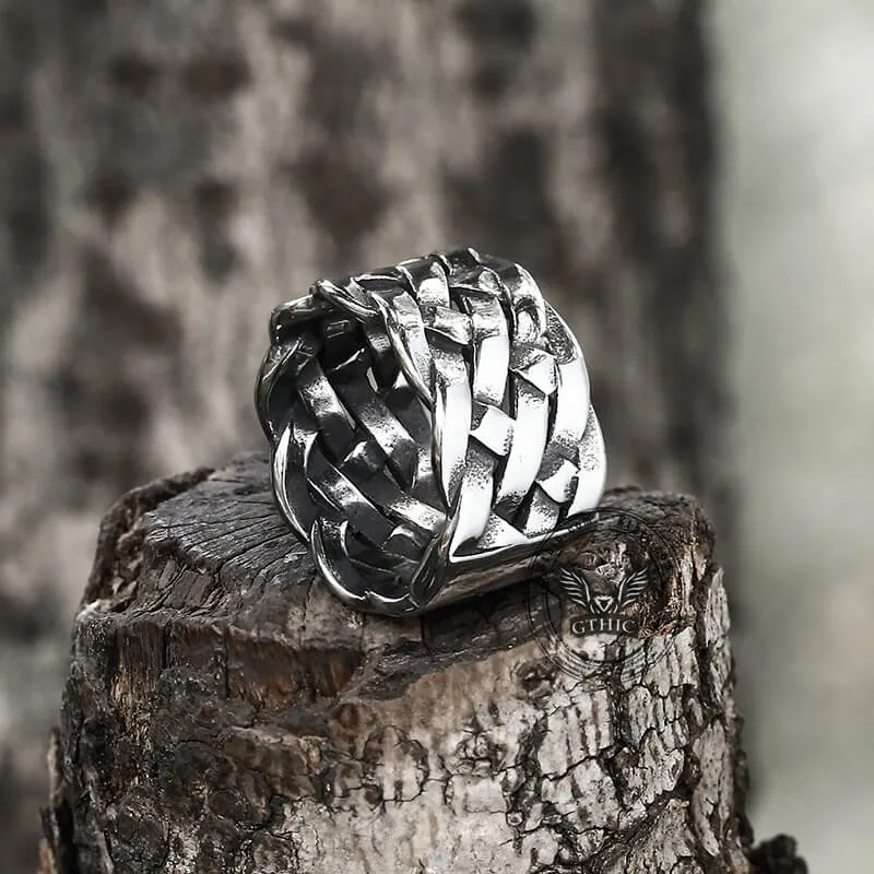 Minimalism Braided Stainless Steel Ring