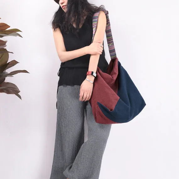 Patchwork Simple Style Women Backpack Shoulder Bag