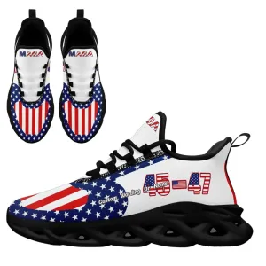 Personalized Trump 45-47 Sneakers, Custom Breathable Patriotic Shoes, Lightweight Unisex Shoes