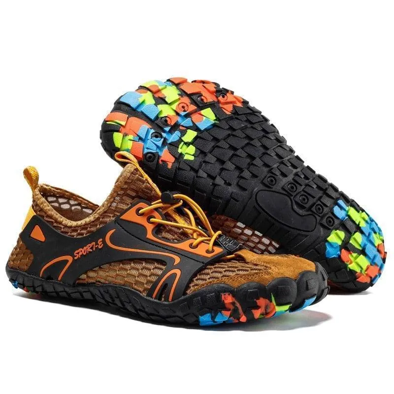 Premium, All-Weather Hiking Shoes for Adventurous Men: Lightweight, Breathable, and Waterproof with Enhanced Traction