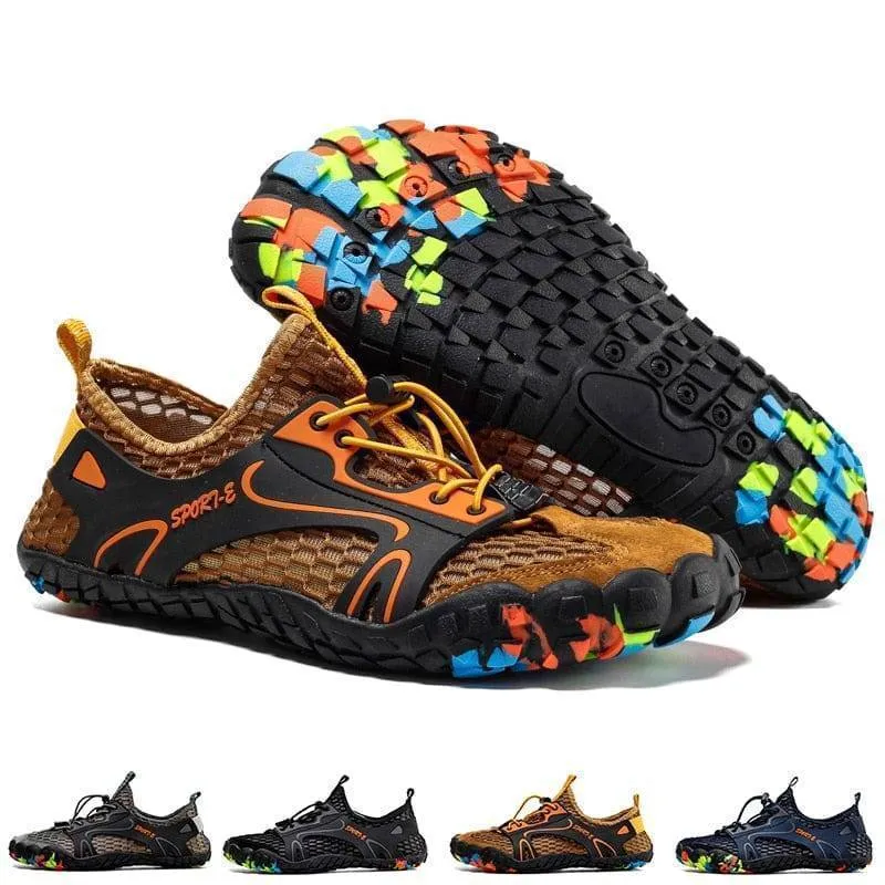 Premium, All-Weather Hiking Shoes for Adventurous Men: Lightweight, Breathable, and Waterproof with Enhanced Traction