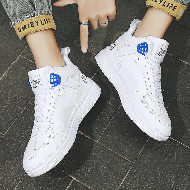 Retro Men's PU Leather Casual Sneakers