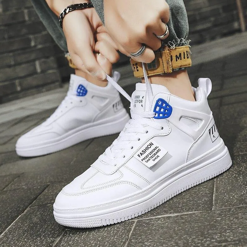 Retro Men's PU Leather Casual Sneakers