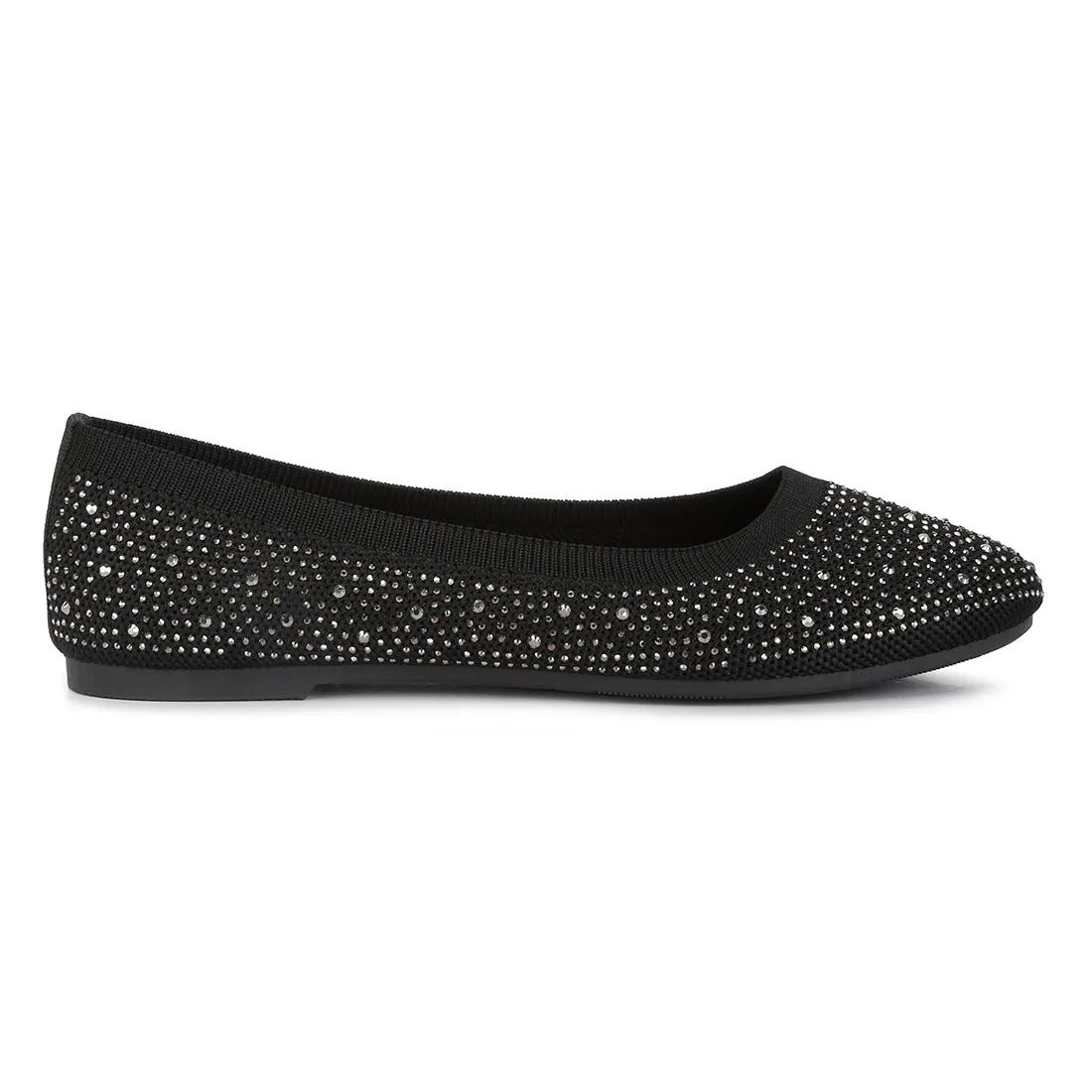 Rhinestones Embellished Ballet Flats