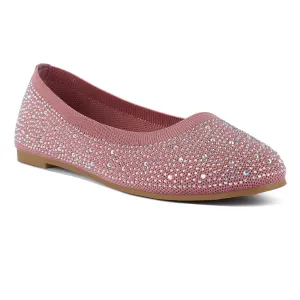 Rhinestones Embellished Ballet Flats