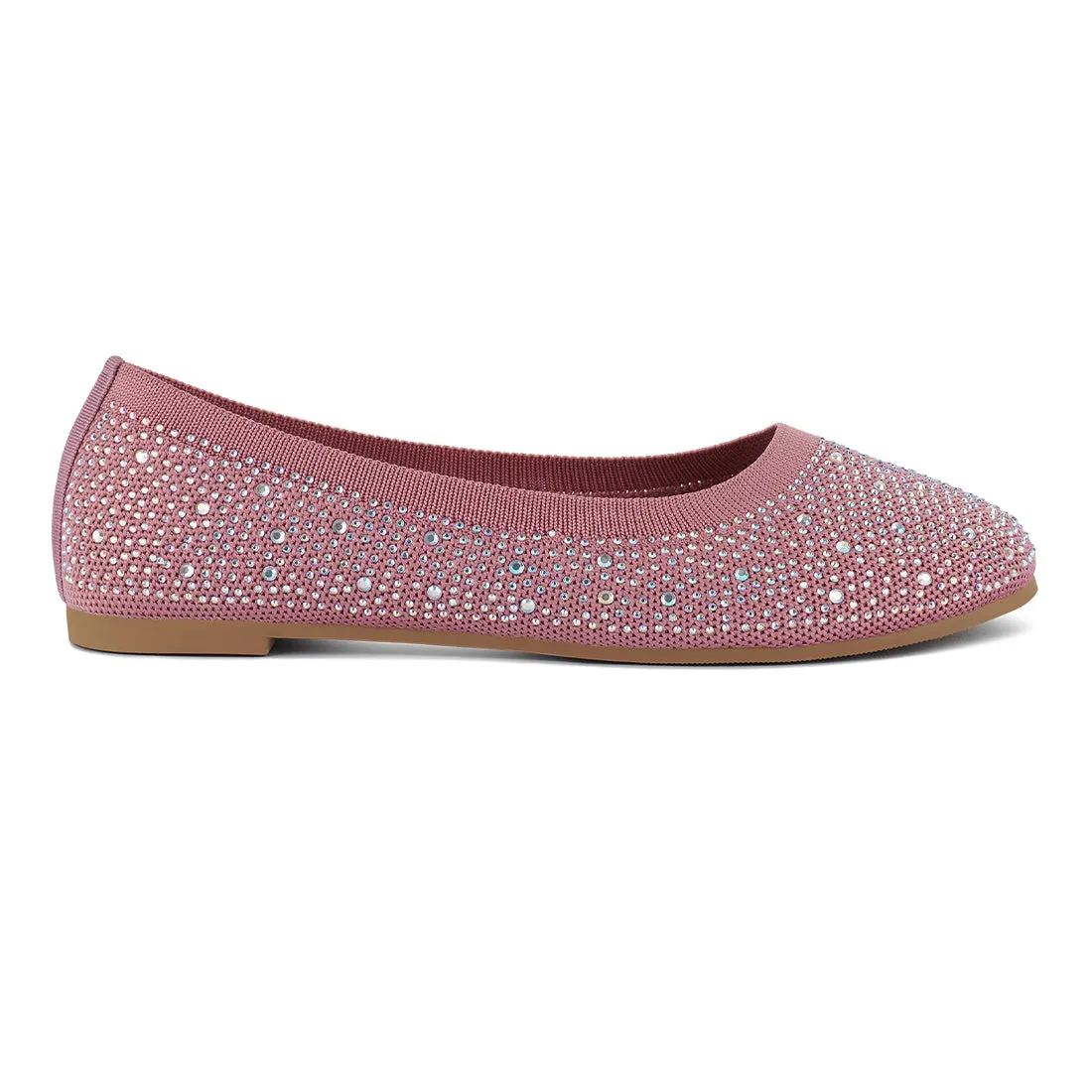 Rhinestones Embellished Ballet Flats