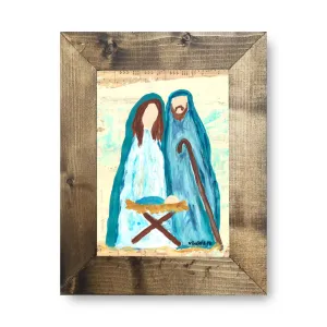 Simple Nativity Framed Art