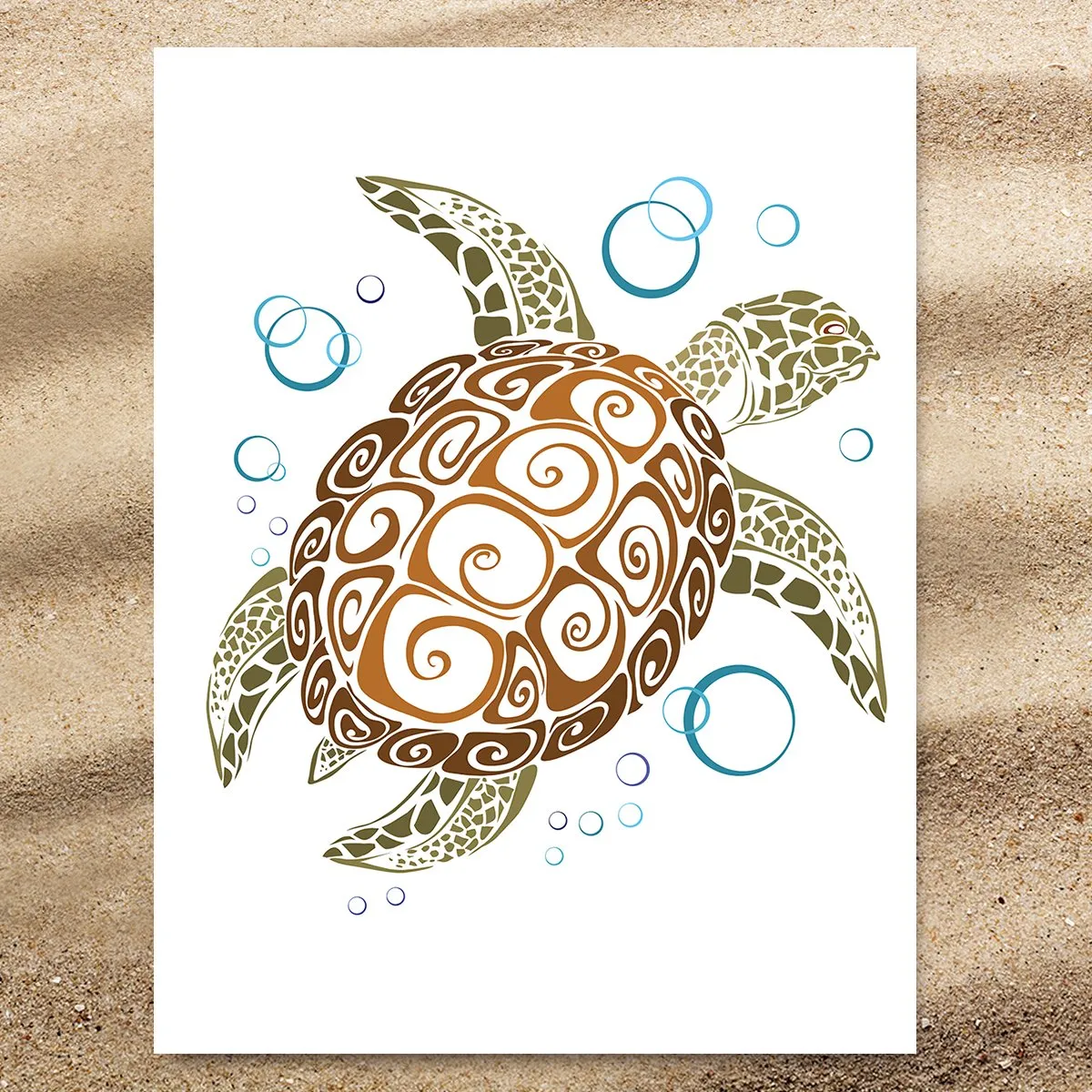 The Great Sea Turtle Jumbo Towel