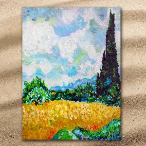 Van Gogh's Wheat Fields Extra Large Towel