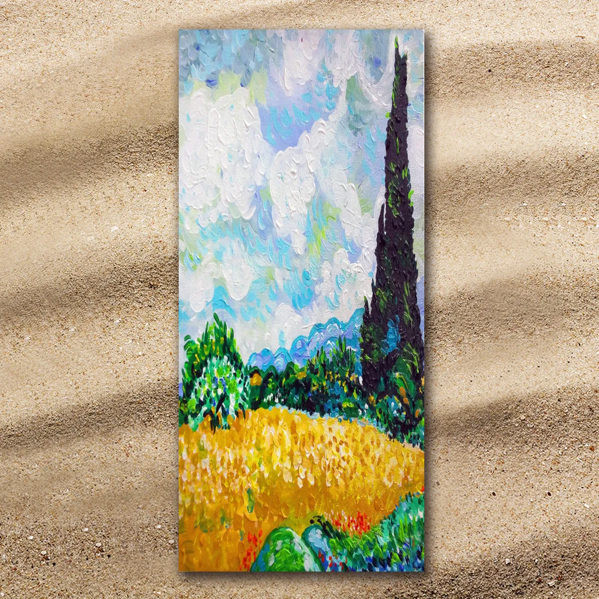 Van Gogh's Wheat Fields Extra Large Towel